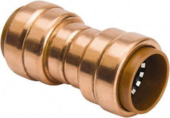 B&K Mueller - 1/2" Tube OD, Metal Push-to-Connect Tube Union - Tube to Tube Connection, 200 Max psi, Rubber O-Ring - Americas Industrial Supply