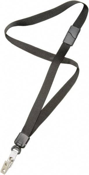 Ability One - Lanyards Material: Nylon Color: Black - Americas Industrial Supply