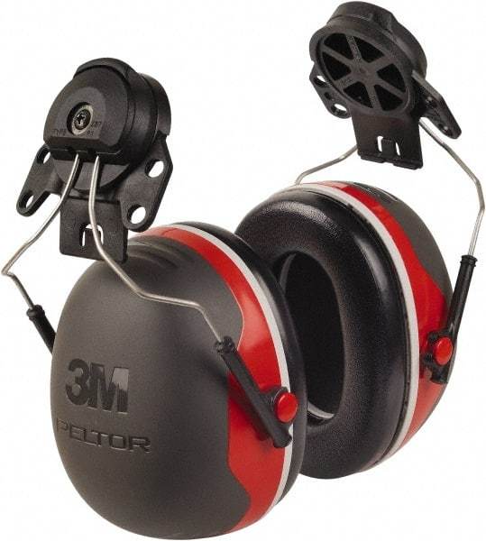 3M - Hard Hat Cap Mounted Black Foam Cushion Earmuffs - 25 NRR Rating - Americas Industrial Supply