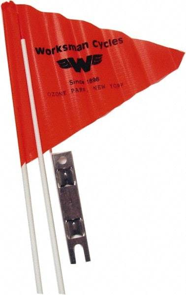 Worksman - Bicycle & Scooter Accessories Type: Safety Flag For Use With: Bicycle; Tricycle - Americas Industrial Supply