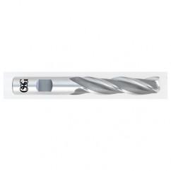 1/2 Dia. x 4 Overall Length 3-Flute Square End HSS-CO SE End Mill-Round Shank-Center Cutting-Uncoated - Americas Industrial Supply