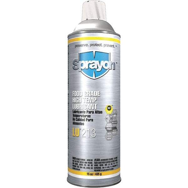 Sprayon - 20 oz Aerosol Spray Lubricant - 12°F to 635°F, Food Grade - Americas Industrial Supply