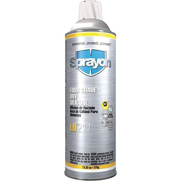 Sprayon - 13.25 oz Aerosol Spray Lubricant - Clear, -40°F to 450°F, Food Grade - Americas Industrial Supply