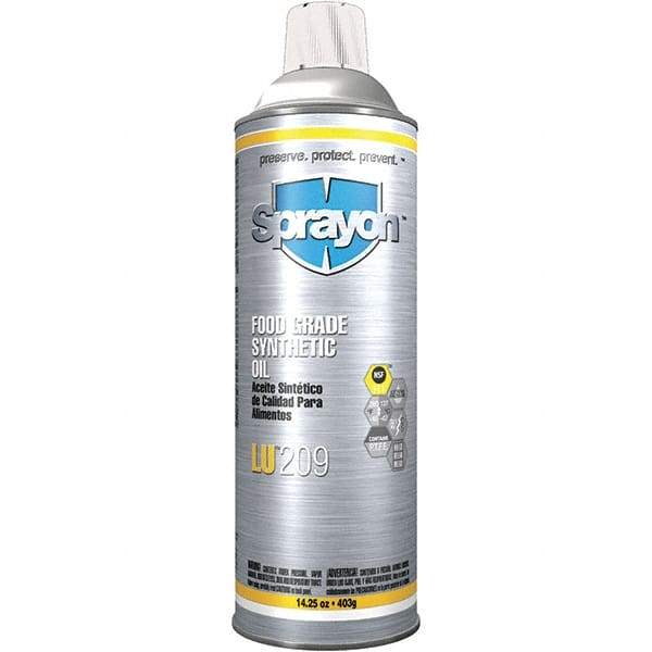 Sprayon - 15.25 oz Aerosol Spray Lubricant - Clear, -45°F to 280°F, Food Grade - Americas Industrial Supply