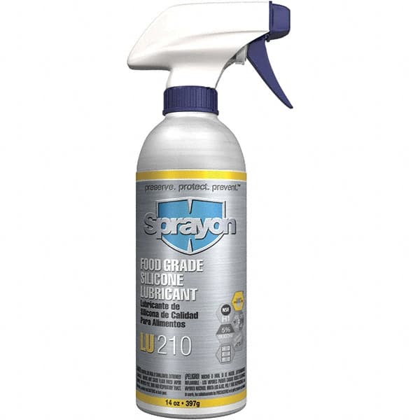 Sprayon - 12 oz Bottle Spray Lubricant - Clear, -40°F to 450°F, Food Grade - Americas Industrial Supply