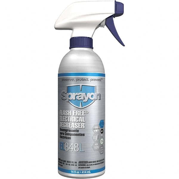 Sprayon - 16 Ounce Bottle Electrical Grade Cleaner/Degreaser - Nonflammable, Plastic Safe - Americas Industrial Supply