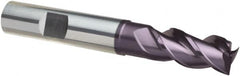 Guhring - 5/8", 1-1/4" LOC, 5/8" Shank Diam, 3-1/2" OAL, 3 Flute, Solid Carbide Square End Mill - Single End, FIREX Finish, Spiral Flute, 41/43/45° Helix, Centercutting, Right Hand Cut, Right Hand Flute, Series 4254 - Americas Industrial Supply