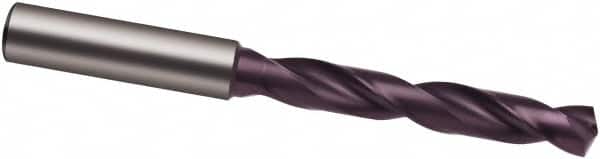 Guhring - 10.8mm 140° Solid Carbide Jobber Drill - FIREX Finish, Right Hand Cut, Spiral Flute, 118mm OAL, SU Point - Americas Industrial Supply