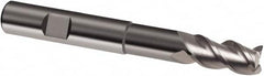 Guhring - 12mm, 16mm LOC, 12mm Shank Diam, 93mm OAL, 3 Flute, Solid Carbide Square End Mill - Single End, Uncoated, Spiral Flute, 39/40/41° Helix, Centercutting, Right Hand Cut, Right Hand Flute, Series 6703 - Americas Industrial Supply
