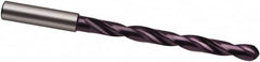 Guhring - 19mm, Spiral Flute, Solid Carbide Taper Length Drill Bit - FIREX Finish, 190mm Flute Length, 244mm OAL, Series 6502 - Americas Industrial Supply