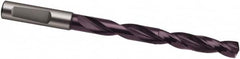 Guhring - 3/4", 140° Point, Spiral Flute, Solid Carbide Taper Length Drill Bit - FIREX Finish, 190mm Flute Length, 244mm OAL, Series 5612 - Americas Industrial Supply