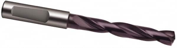 Guhring - 8.7mm 140° Solid Carbide Jobber Drill - FIREX Finish, Right Hand Cut, Spiral Flute, 103mm OAL, SU Point - Americas Industrial Supply