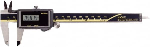 Mitutoyo - 0 to 150mm Range, 0.01mm Resolution, Electronic Caliper - 0.001" Accuracy - Americas Industrial Supply