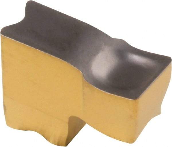 Iscar - 3PTNF Grade IC808, 3mm Cutting Width Carbide Grooving Insert - Neutral, 0.3mm Corner Radius, TiN/TiAlN Finish - Americas Industrial Supply