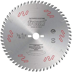 Freud - 303mm Diam, 30mm Arbor Hole Diam, 60 Tooth Wet & Dry Cut Saw Blade - Carbide-Tipped, Standard Round Arbor - Americas Industrial Supply