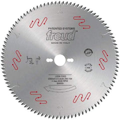 Freud - 300mm Diam, 1" Arbor Hole Diam, 96 Tooth Wet & Dry Cut Saw Blade - Carbide-Tipped, Standard Round Arbor - Americas Industrial Supply