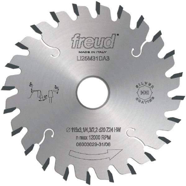 Freud - 200mm Diam, 45mm Arbor Hole Diam, 36 Tooth Wet & Dry Cut Saw Blade - Carbide-Tipped, Standard Round Arbor - Americas Industrial Supply