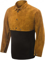 Steiner - Size M, Cape Sleeves - Leather, Brown - Americas Industrial Supply