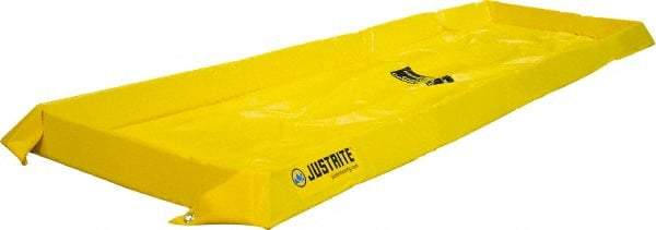 Justrite - 40 Gal Low Wall Berm - 4" High x 2' Wide x 8" Long - Americas Industrial Supply