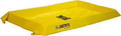 Justrite - 20 Gal Low Wall Berm - 4" High x 2' Wide x 4" Long - Americas Industrial Supply
