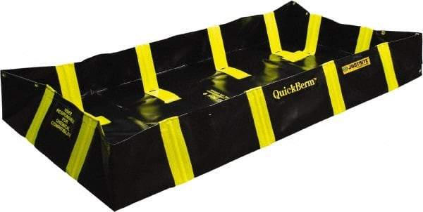 Justrite - 175 Gal Low Wall Berm - 4' Wide x 6" Long - Americas Industrial Supply