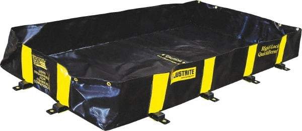 Justrite - 235 Gal Low Wall Berm - 4' Wide x 8" Long - Americas Industrial Supply
