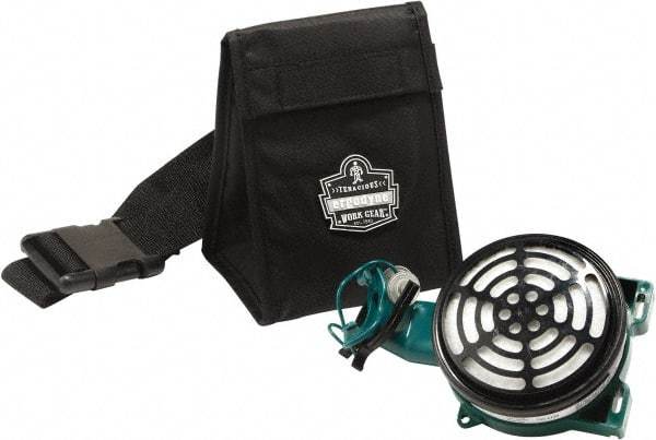 Ergodyne - 1 Pocket Black Nylon SCBA Mask Bag - 5" Wide x 5-1/2" Deep x 3-1/2" High - Americas Industrial Supply