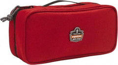 Ergodyne - 1 Pocket Red Polyester Tool Bag - 10" Wide x 4-1/2" Deep x 3" High - Americas Industrial Supply