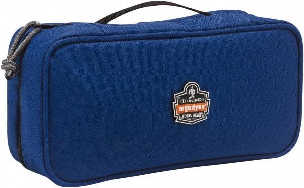 Ergodyne - 1 Pocket Blue Polyester Tool Bag - 10" Wide x 4-1/2" Deep x 3" High - Americas Industrial Supply