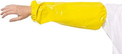 PolyConversions - Size Universal, Yellow Polyolefin Sleeve - 18" Long Sleeve, Elastic Opening at Both Ends - Americas Industrial Supply