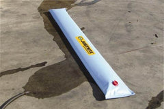 Justrite - 10' Long x 3/4' Wide, PVA Boom/Drain Dam - Light Blue, Use to Stop Contaminated Groundwater From Going Down the Drain - Americas Industrial Supply