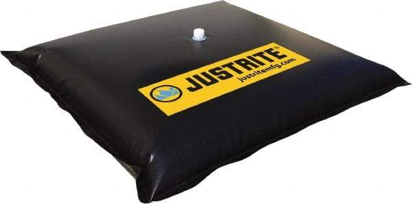 Justrite - 66" Long x 42" Wide, Vinyl Drain Seal - Black, Use to Stop Contaminated Groundwater From Going Down the Drain - Americas Industrial Supply