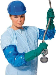 PolyConversions - Size XL (10), 28" Long, 11 mil Thick, Nitrile Chemical Resistant Gloves - Textured Finish, Shoulder Length Cuff, Green - Americas Industrial Supply