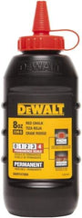 DeWALT - 8 oz Container Chalk Refill - Permanent Red - Americas Industrial Supply