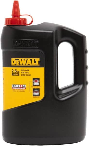 DeWALT - 25 Lb Container Chalk Refill - Red - Americas Industrial Supply