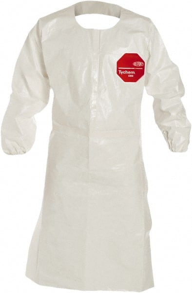 Dupont - 25-Piece Size 2XL Chemical Resistant Coat Apron - Americas Industrial Supply
