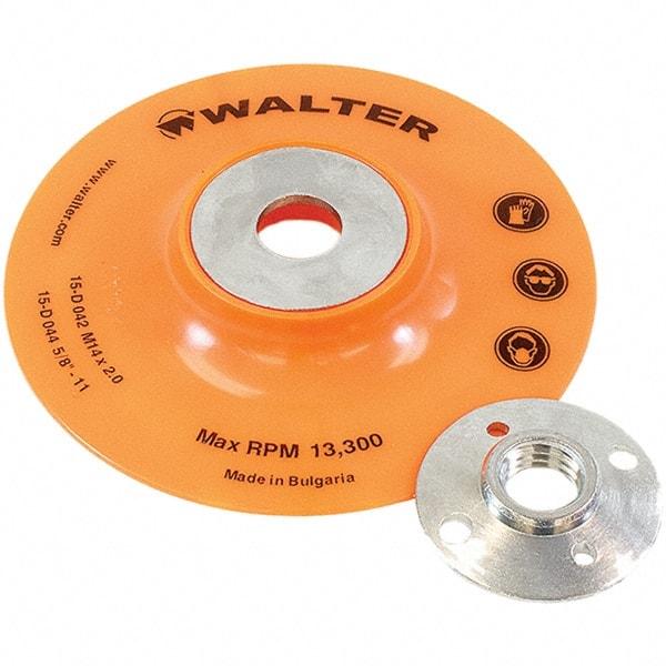 WALTER Surface Technologies - 4-1/2" Diam Disc Backing Pad - 13,300 RPM - Americas Industrial Supply