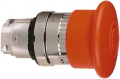 Schneider Electric - 22mm Mount Hole, Extended Mushroom Head, Pushbutton Switch Only - Round, Red Pushbutton, Maintained (MA), Momentary (MO) - Americas Industrial Supply