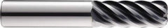 SGS - 5/8", 6 Flute, Single End, Solid Carbide, 0.12" Corner Radius End Mill - 3-1/2" OAL, 41° Helix, Right Hand Flute, 1-5/8" LOC, Right Hand Cut - Americas Industrial Supply