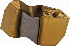 Hertel - IT3 K Grade HC120, Internal/External 60° V Threading Insert - 2.5 to 40mm & 6 to 11 TPI Ext Pitch, 40mm & 6 TPI Int Pitch, Right Hand Insert, TiN Finish, Carbide - Americas Industrial Supply