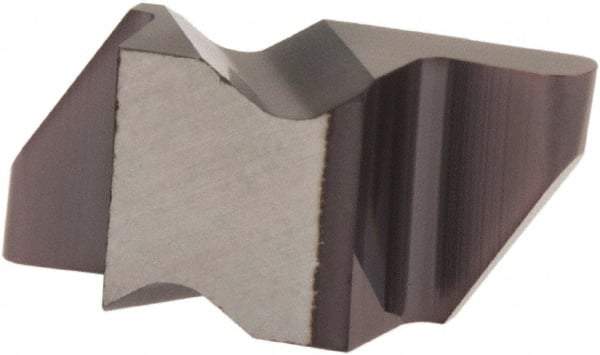 Tool-Flo - 3031FLR Grade AC50, 1/16" Cutting Width Carbide Grooving Insert - 1/8" Max Depth of Cut, Left Hand, 0.031" Corner Radius, AlTiN Finish - Americas Industrial Supply