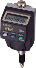 Mitutoyo - 0 to 5.6mm Range, 0.0005" Graduation, Electronic Drop Indicator - Accurate to 0.0008", LCD Display - Americas Industrial Supply