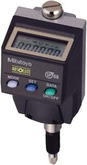 Mitutoyo - 0 to 5.6mm Range, 0.0005 & 0.00005" Graduation, Electronic Drop Indicator - Accurate to 0.00012", LCD Display - Americas Industrial Supply