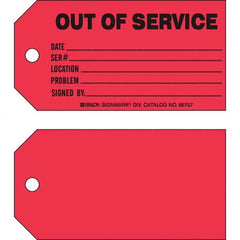 Brady - Safety & Facility Tags Message Type: Safety Tag Header: OUT OF SERVICE - Americas Industrial Supply