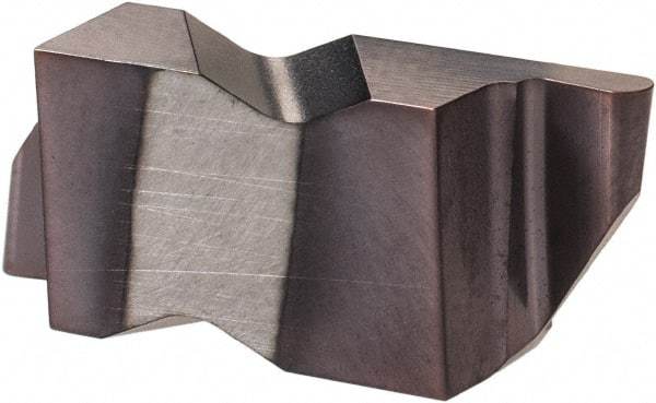 Hertel - 3031IRD Grade HC215, 1.57mm Cutting Width Carbide Grooving Insert - 1/8" Max Depth of Cut, Right Hand, 0.031" Corner Radius, TiAlN Finish - Americas Industrial Supply