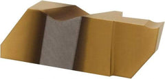 Hertel - 4189IFD K Grade HC120, 4.8mm Cutting Width Carbide Grooving Insert - 3/8" Max Depth of Cut, Left Hand, TiN Finish - Americas Industrial Supply
