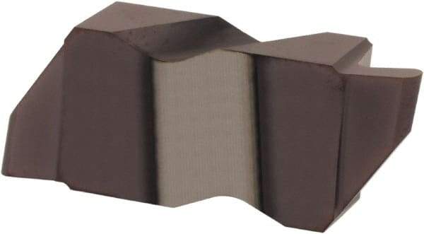 Hertel - 3047IR K Grade HC225, 2.39mm Cutting Width Carbide Grooving Insert - 4.57mm Max Depth of Cut, Left Hand, 0.047" Corner Radius, TiAlN Finish - Americas Industrial Supply