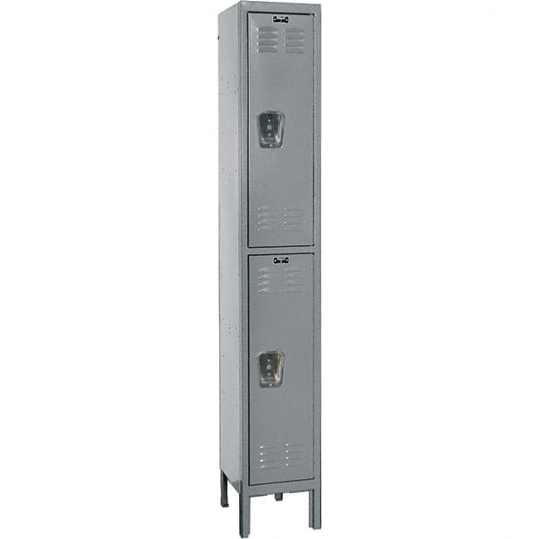 Hallowell - 2 Door, 2 Tier, Premium Wardrobe Lockers - Americas Industrial Supply