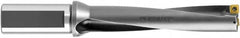 Komet - 3.307" Max Drill Depth, 4xD, 20.6mm Diam, Indexable Insert Drill - 2 Inserts, 1" Shank Diam, Straight Shank - Americas Industrial Supply