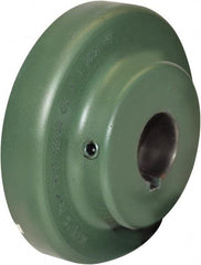 TB Wood's - 1-7/8" Max Bore Diam, 1/2" x 1/4" Keyway Width x Depth, 6-3/8" Hub, 9 Flexible Coupling Flange - 6-3/8" OD, 2-13/32" OAL, Cast Iron, Type S - Americas Industrial Supply